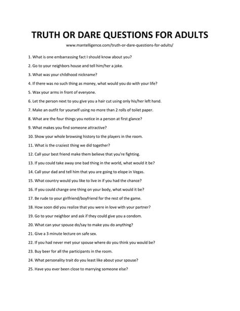 truth or dare questions for adults|150+ Funny & Dirty Truth or Dare Questions for Adults.